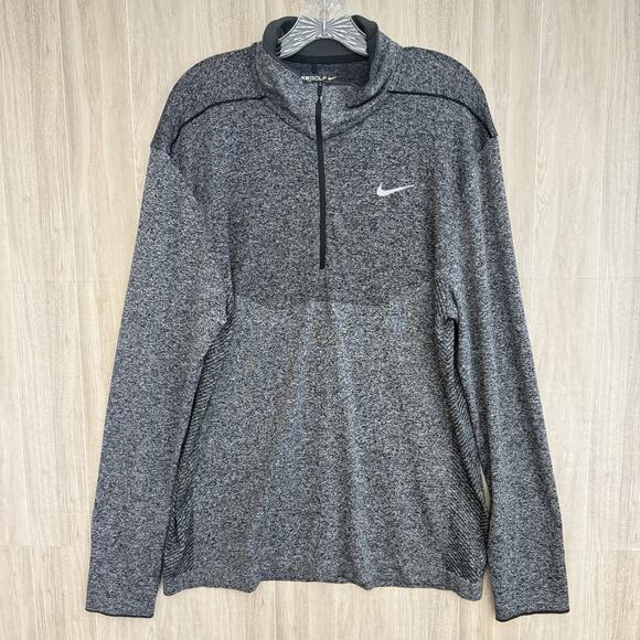 Nike Golf Dri-Fit Half Zip Shirt Men’s Sz XL Gray Long Sleeve Top 726580-010 - Picture 2 of 13